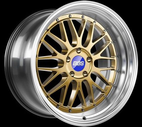 BBS LM II UNLIMITED in Racing Gold Glossy mit diamantgedrehtem Felgenbett