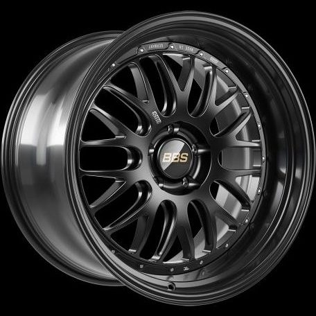 BBS RT II UNLIMITED in Black Satin mit schwarzem Felgenbett